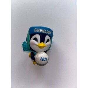 Hallmark Keepsake Christmas Grandson 2022 Penguin Ornament NWB Collector